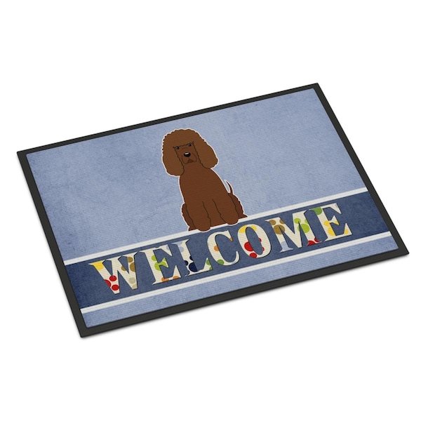 Carolines Treasures 18 x 27 in. Irish Water Spaniel Welcome Indoor or Outdoor Mat BB5644MAT - main